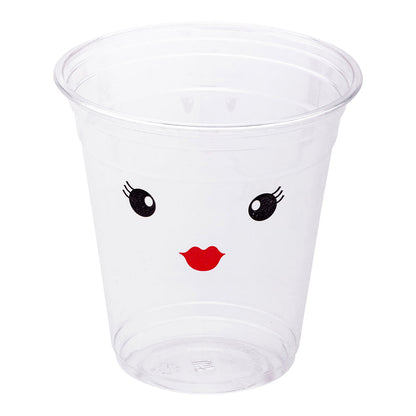 Visage 12 oz Clear Plastic Cup - Madame - 3 3/4" x 3 3/4" x 4" - 100 count box