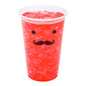 Visage 16 oz Clear Plastic Cup - Monsieur - 3 3/4" x 3 3/4" x 5 1/4" - 100 count box