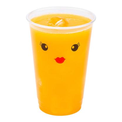 Visage 16 oz Clear Plastic Cup - Madame - 3 3/4" x 3 3/4" x 5 1/4" - 100 count box