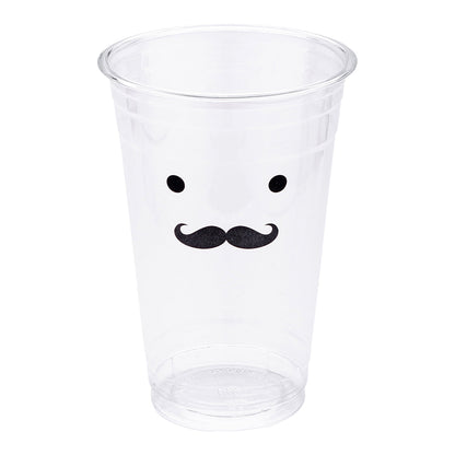 Visage 20 oz Clear Plastic Cup - Monsieur - 3 3/4" x 3 3/4" x 5 1/2" - 100 count box