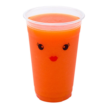 Visage 20 oz Clear Plastic Cup - Madame - 3 3/4" x 3 3/4" x 5 1/2" - 1000 count box