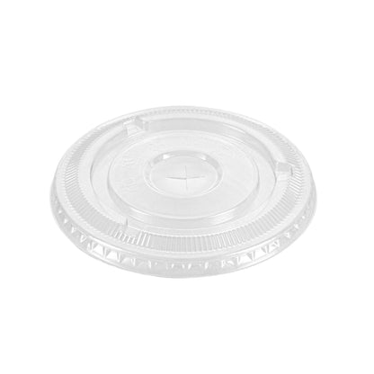 Visage Clear Plastic Flat Straw Lid - Fits 16, 20 and 24 oz - 100 count box