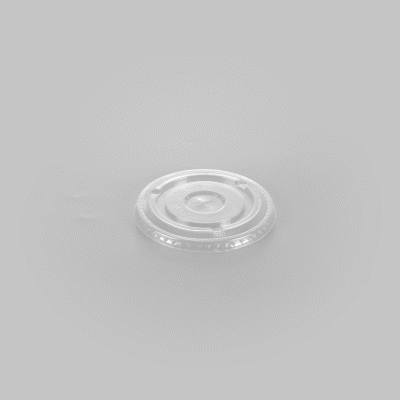 Visage Clear Plastic Flat Straw Lid - Fits 16, 20 and 24 oz - 1000 count box