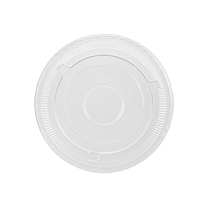 Visage Clear Plastic Flat Straw Lid - Fits 16, 20 and 24 oz - 1000 count box