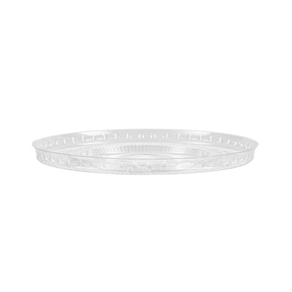 Visage Clear Plastic Flat Straw Lid - Fits 16, 20 and 24 oz - 1000 count box