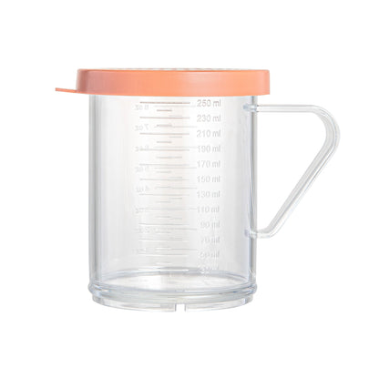 Chef 101 10 oz Clear Polycarbonate Dredge Spice Shaker - with Rose Medium Lid - 4 3/4" x 3 1/4" x 4" - 1 count box