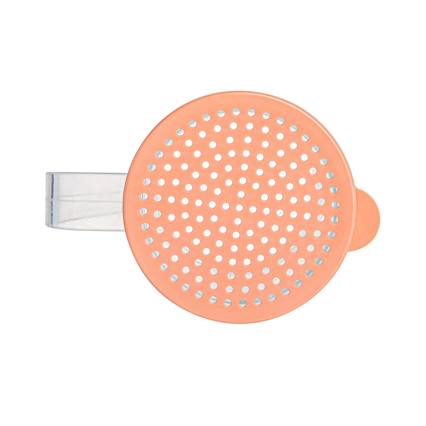 Chef 101 10 oz Clear Polycarbonate Dredge Spice Shaker - with Rose Medium Lid - 4 3/4" x 3 1/4" x 4" - 1 count box
