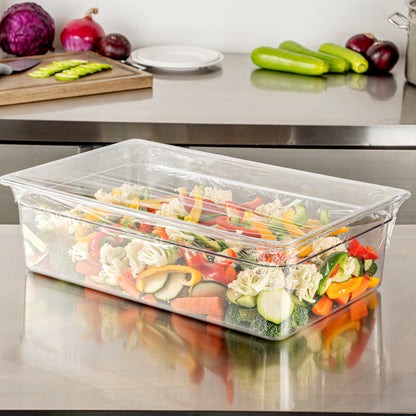 Chef 101 Clear Plastic Foodservice Food Wrap - BPA-Free, Microwave-Safe - 18" x 2000' - 1 count box