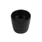 Voga 8 oz Black Melamine Tea Cup - Japonais - 3" x 3" x 3 1/4" - 10 count box