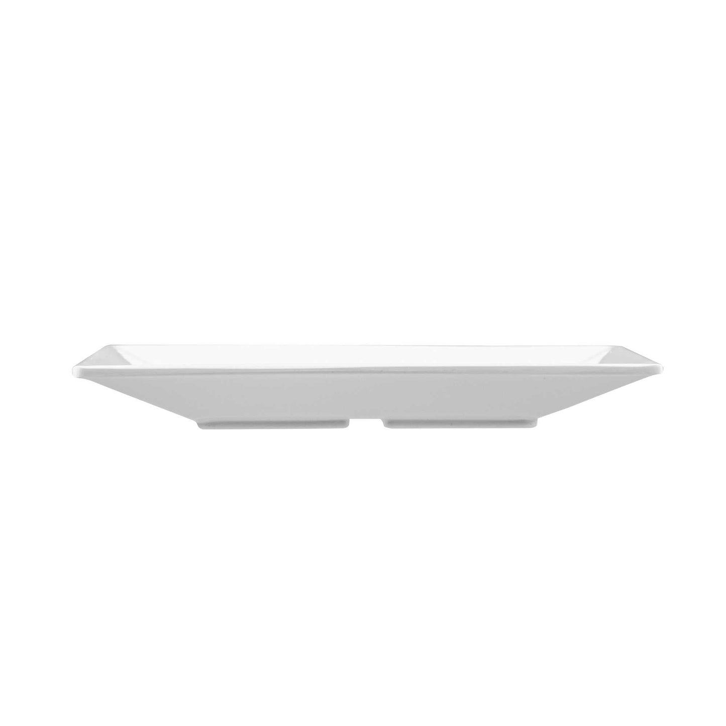 Voga Square White Melamine Small Plate - Classic - 6" x 6" x 3/4" - 4 count box