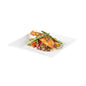 Voga Square White Melamine Medium Plate - Classic - 8" x 8" x 1" - 4 count box
