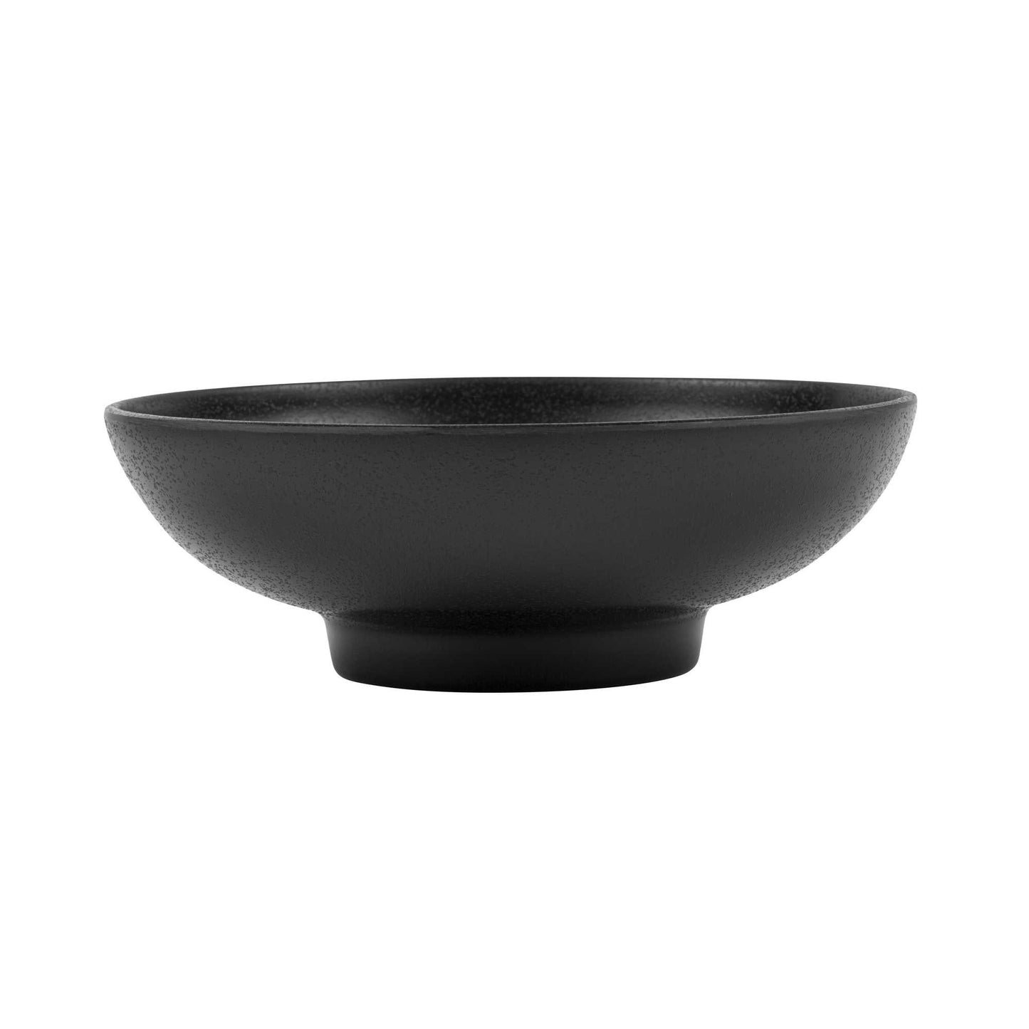 Voga 27 oz Black Melamine Large Bowl - Japonais, Faux Stone, Speckled - 9" x 9" x 2 1/2" - 2 count box