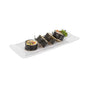 Voga Rectangle White Melamine Plate - Japonais - 10 1/2" x 4 1/2" x 1" - 2 count box