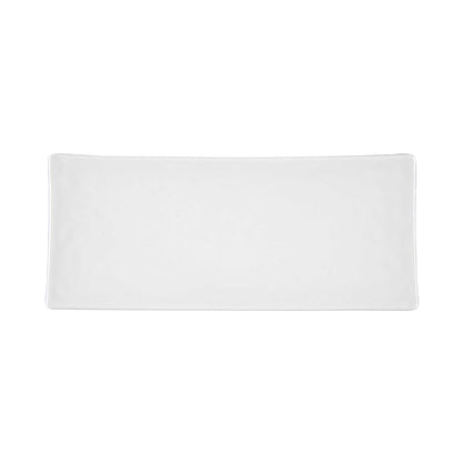 Voga Rectangle White Melamine Plate - Japonais - 10 1/2" x 4 1/2" x 1" - 2 count box