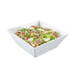 Voga 180 oz Square White Melamine Serving Bowl - Classic - 11 3/4" x 11 3/4" x 4 1/2" - 2 count box