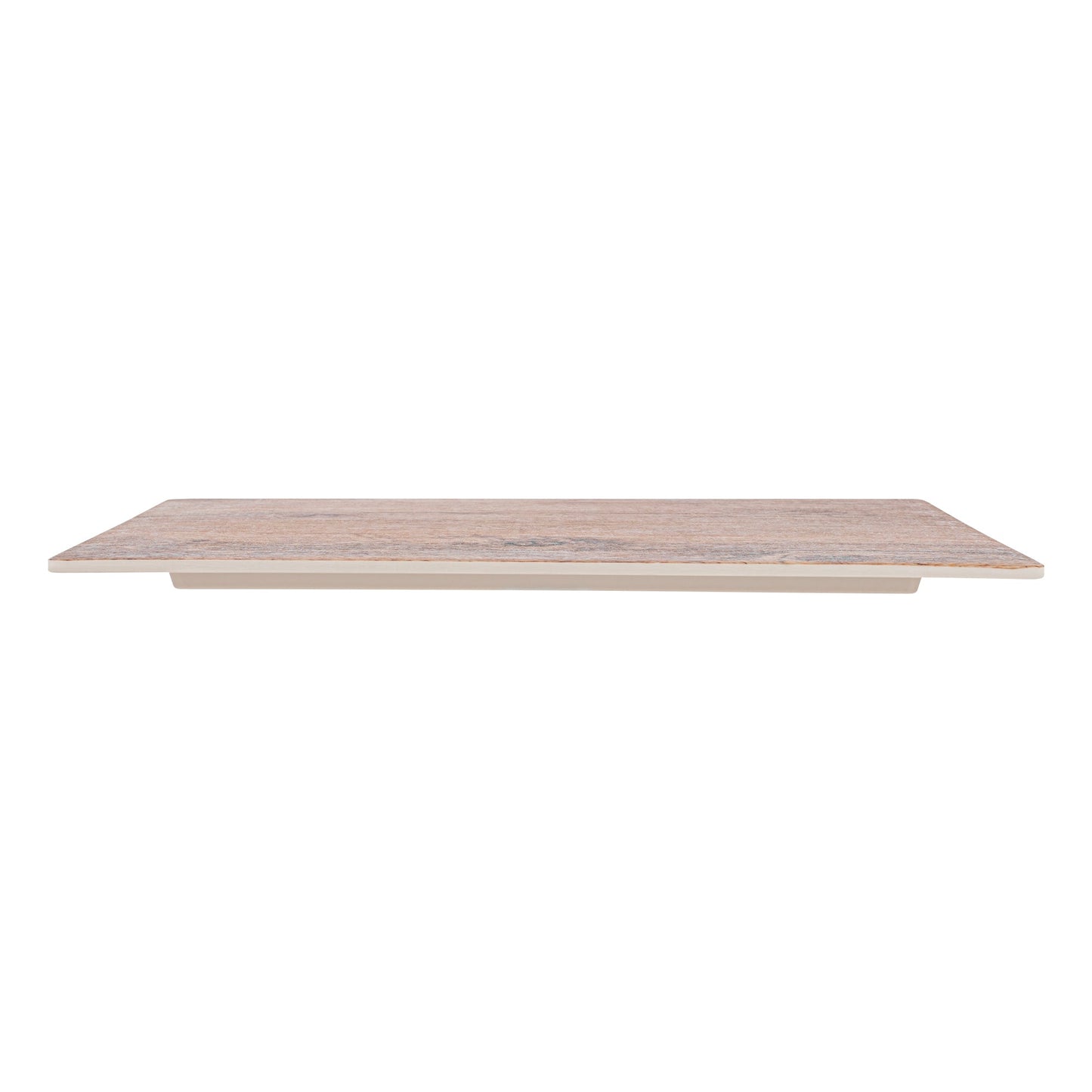 Voga Countryside Brown Melamine Serving Board - Faux Wood - 12 1/2" x 10 1/4" x 1/2" - 1 count box