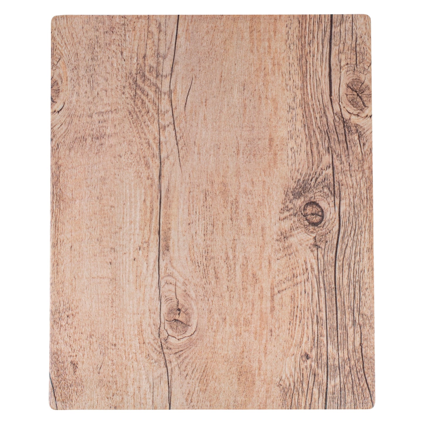 Voga Countryside Brown Melamine Serving Board - Faux Wood - 12 1/2" x 10 1/4" x 1/2" - 1 count box