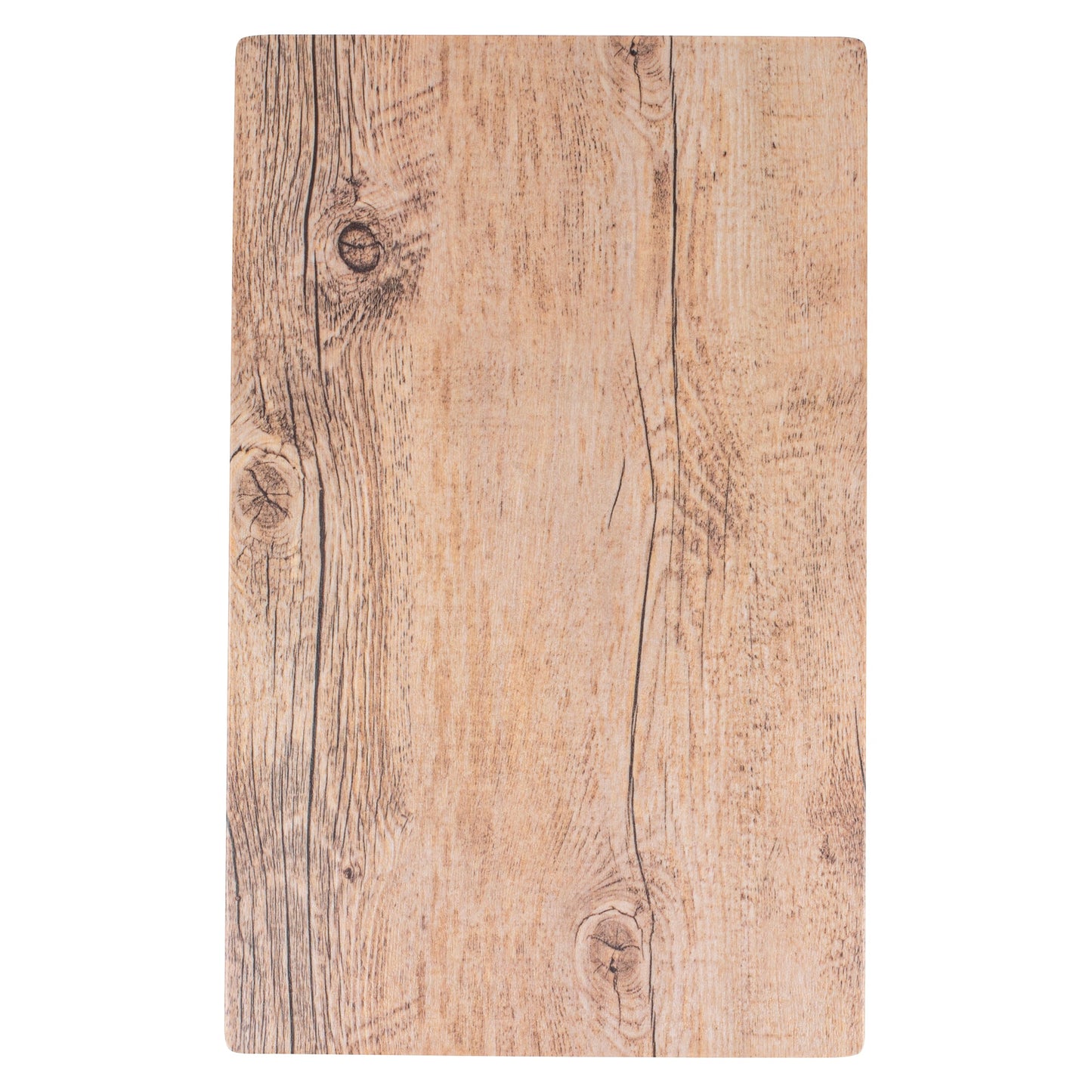 Voga Countryside Brown Melamine Serving Board - Faux Wood - 16" x 10" x 1/2" - 1 count box