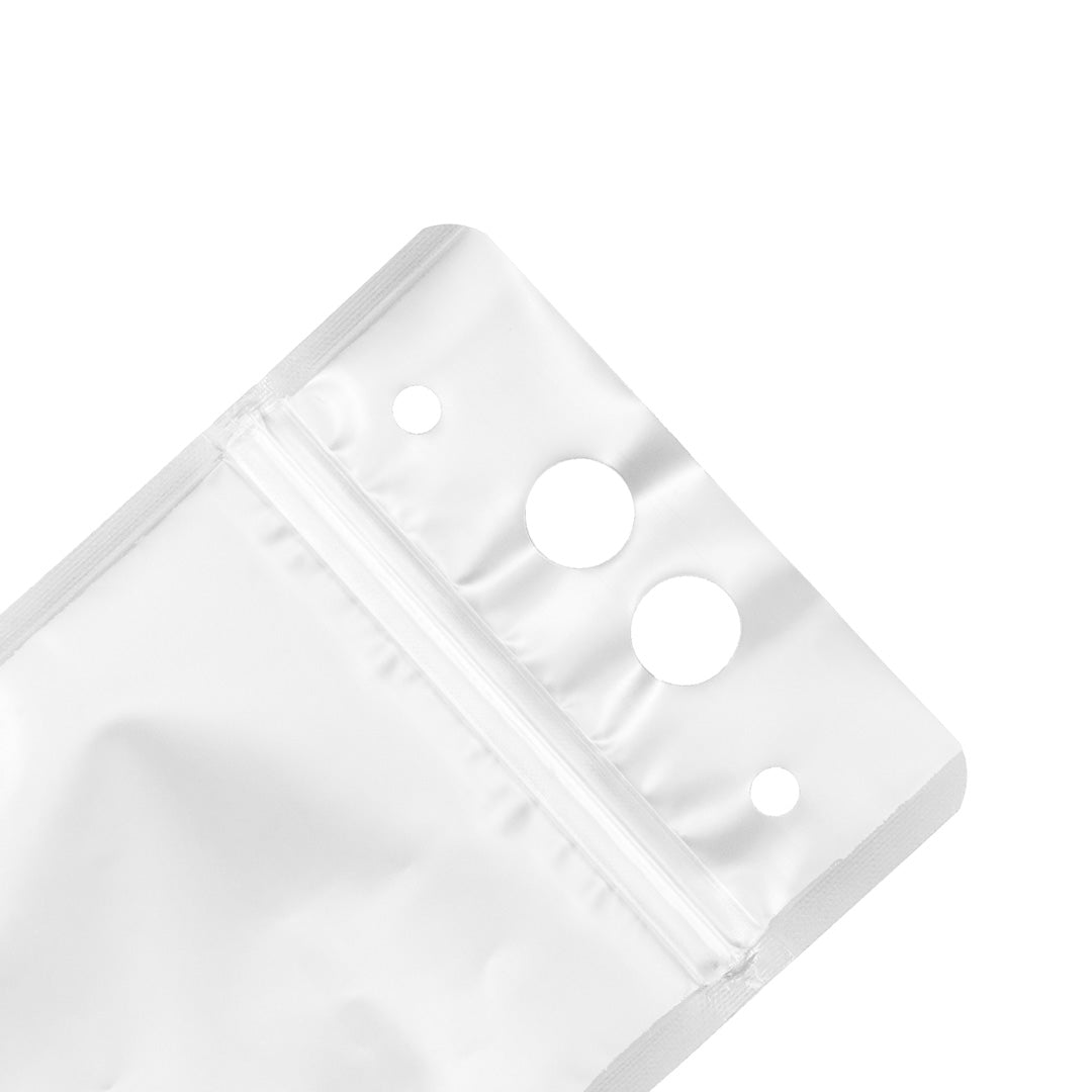 Bag Tek 17 oz Clear Plastic Drink Pouch - Single Zipper - 5" x 9" x 1 1/2" - 100 count box
