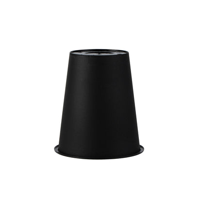 Bev Tek 12 oz Round Matte Black Plastic Hot / Cold Drinking Cup - 3 1/2" x 3 1/2" x 4" - 100 count box