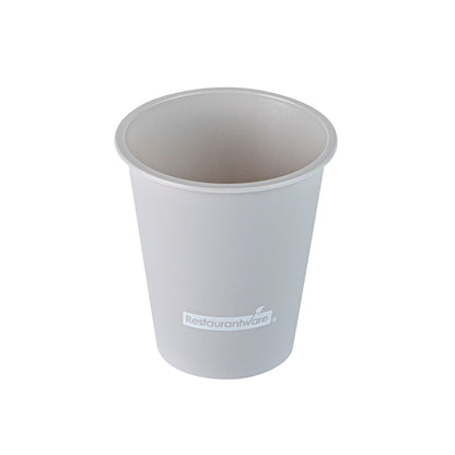 Bev Tek 12 oz Round Matte Gray Plastic Hot / Cold Drinking Cup - 3 1/2" x 3 1/2" x 4" - 100 count box