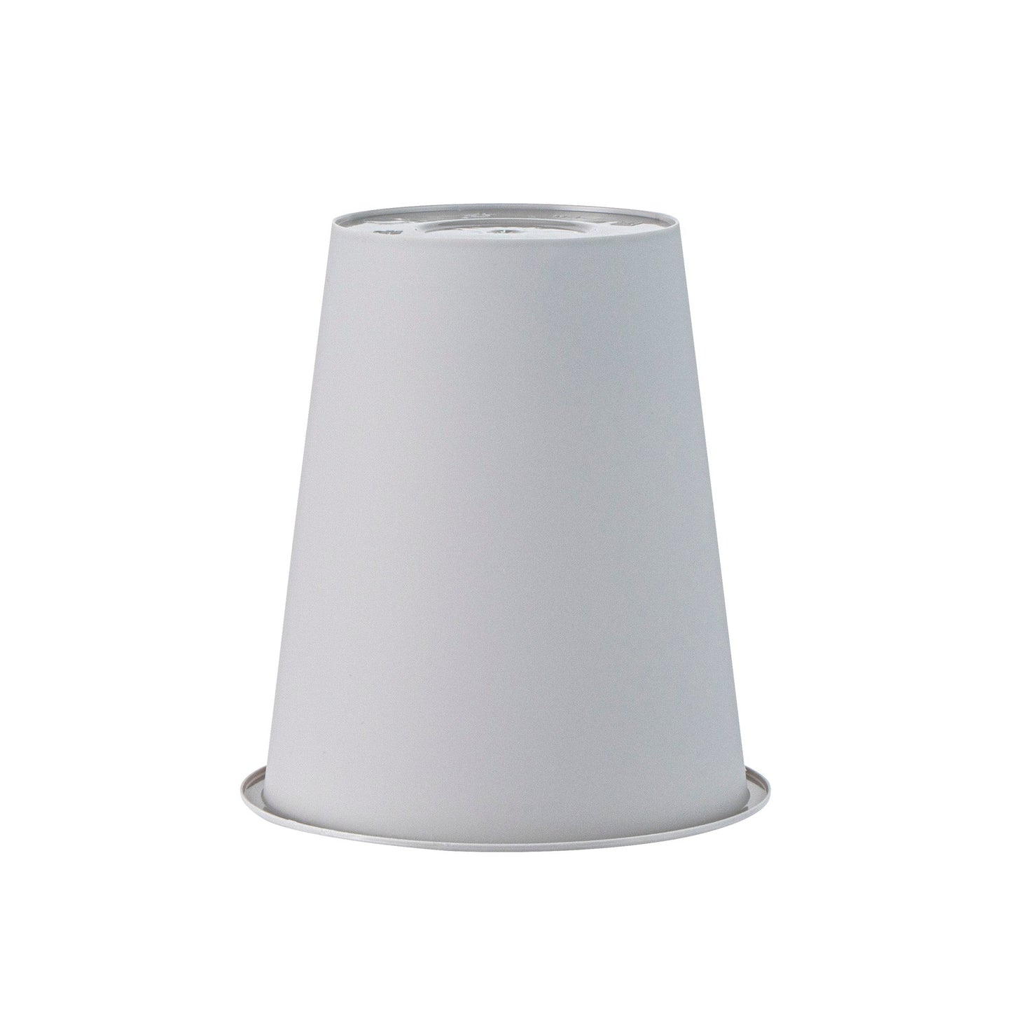 Bev Tek 12 oz Round Matte Gray Plastic Hot / Cold Drinking Cup - 3 1/2" x 3 1/2" x 4" - 100 count box