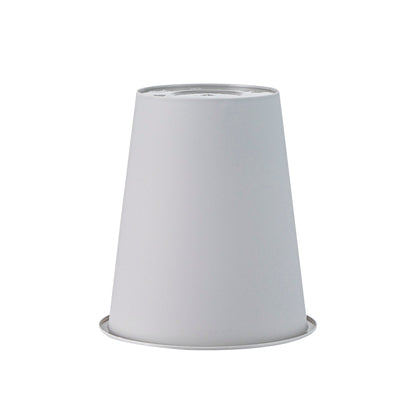 Bev Tek 12 oz Round Matte Gray Plastic Hot / Cold Drinking Cup - 3 1/2" x 3 1/2" x 4" - 100 count box