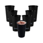 Bev Tek 16 oz Round Matte Black Plastic Hot / Cold Drinking Cup - 3 1/2" x 3 1/2" x 5 1/4" - 100 count box
