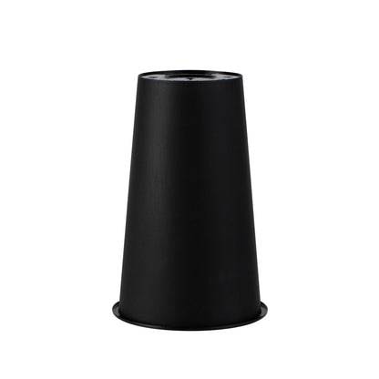 Bev Tek 16 oz Round Matte Black Plastic Hot / Cold Drinking Cup - 3 1/2" x 3 1/2" x 5 1/4" - 100 count box