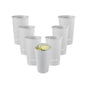 Bev Tek 16 oz Round Matte Gray Plastic Hot / Cold Drinking Cup - 3 1/2" x 3 1/2" x 5 1/4" - 100 count box