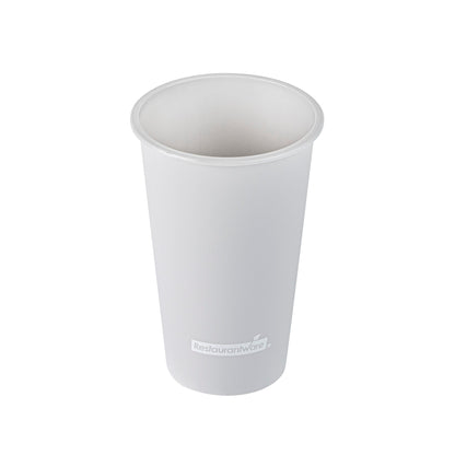 Bev Tek 16 oz Round Matte Gray Plastic Hot / Cold Drinking Cup - 3 1/2" x 3 1/2" x 5 1/4" - 100 count box