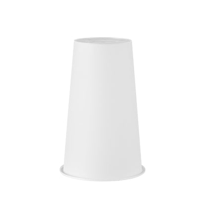 Bev Tek 16 oz Round Matte White Plastic Hot / Cold Drinking Cup - 3 1/2" x 3 1/2" x 5 1/4" - 100 count box