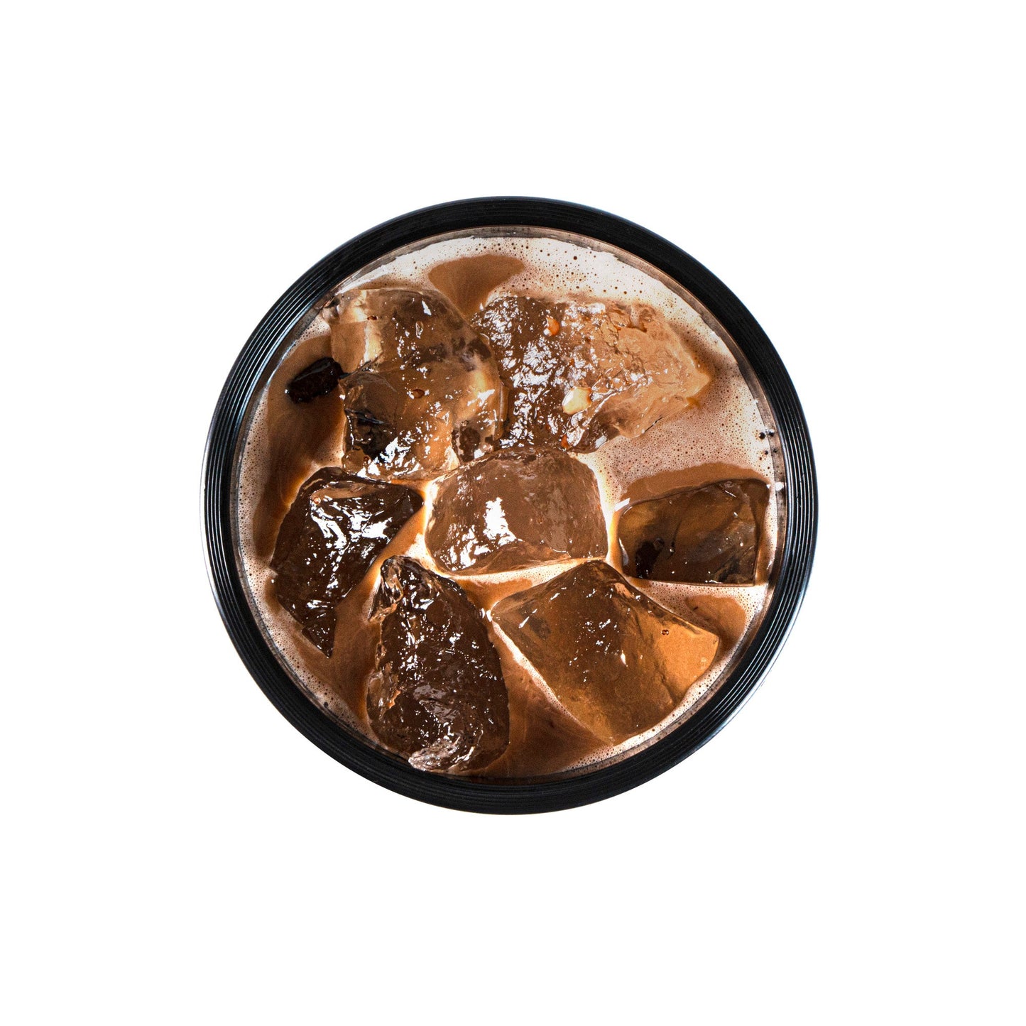 Bev Tek 24 oz Round Matte Black Plastic Hot / Cold Drinking Cup - 3 1/2" x 3 1/2" x 7" - 100 count box