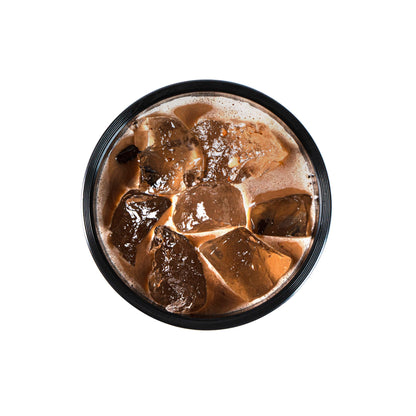 Bev Tek 24 oz Round Matte Black Plastic Hot / Cold Drinking Cup - 3 1/2" x 3 1/2" x 7" - 100 count box