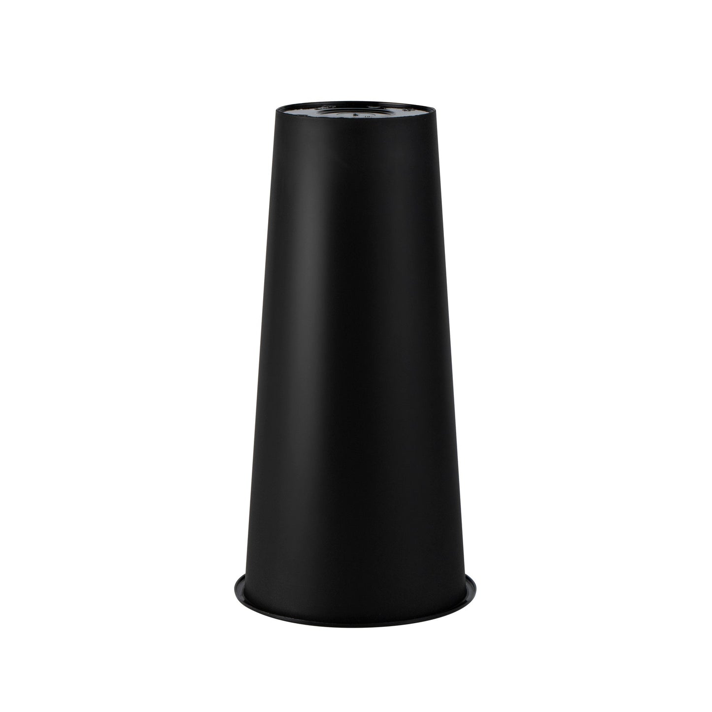 Bev Tek 24 oz Round Matte Black Plastic Hot / Cold Drinking Cup - 3 1/2" x 3 1/2" x 7" - 100 count box