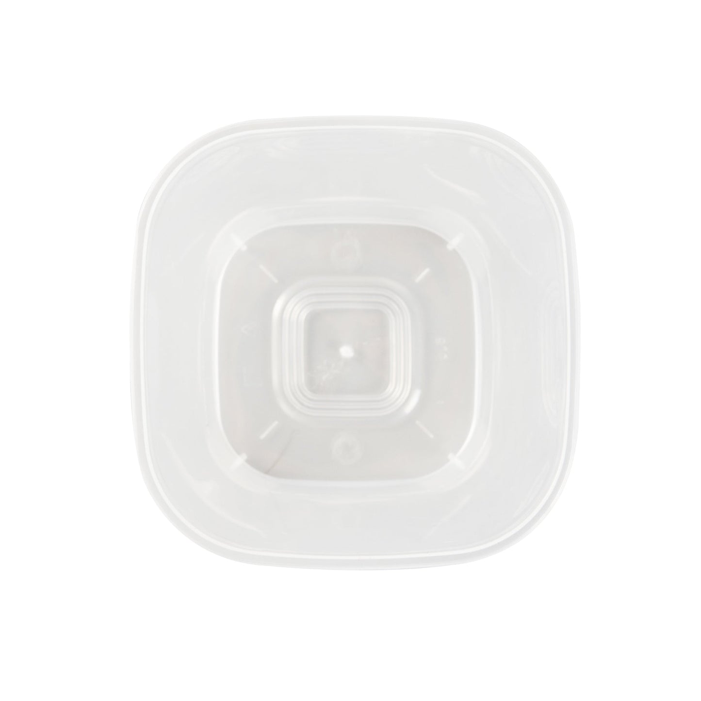 Asporto 17 oz Clear Plastic Salad To Go Cup - with Clear Lid and Fork - 3 1/2" x 3 1/2" x 4" - 100 count box