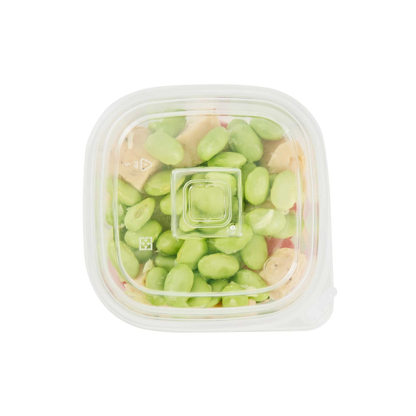 Asporto 24 oz Clear Plastic Salad To Go Cup - with Clear Lid and Fork - 2 3/4" x 2 3/4" x 5 3/4" - 100 count box