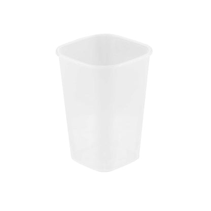 Asporto 24 oz Clear Plastic Salad To Go Cup - with Clear Lid and Fork - 2 3/4" x 2 3/4" x 5 3/4" - 100 count box