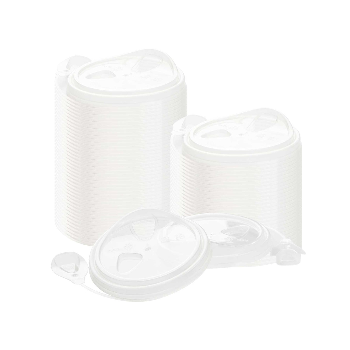 Bev Tek Clear Plastic Pop Lock Hot / Cold Drinking Cup Lid - Fits 12, 16 and 24 oz - 100 count box