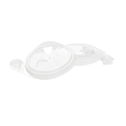 Bev Tek Clear Plastic Pop Lock Hot / Cold Drinking Cup Lid - Fits 12, 16 and 24 oz - 100 count box