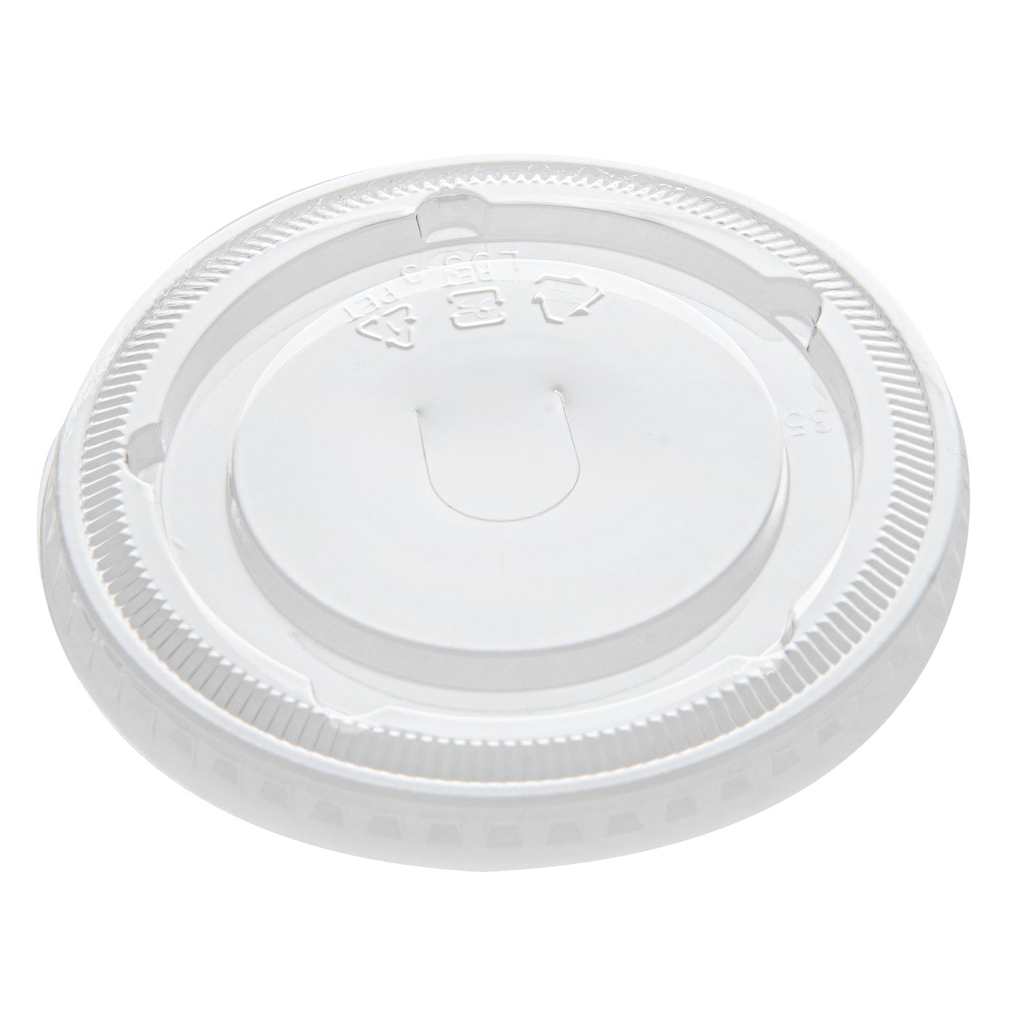 Visage Round Clear Plastic Flat Lid - Fits 9 / 12 / 16 oz - 100 count box