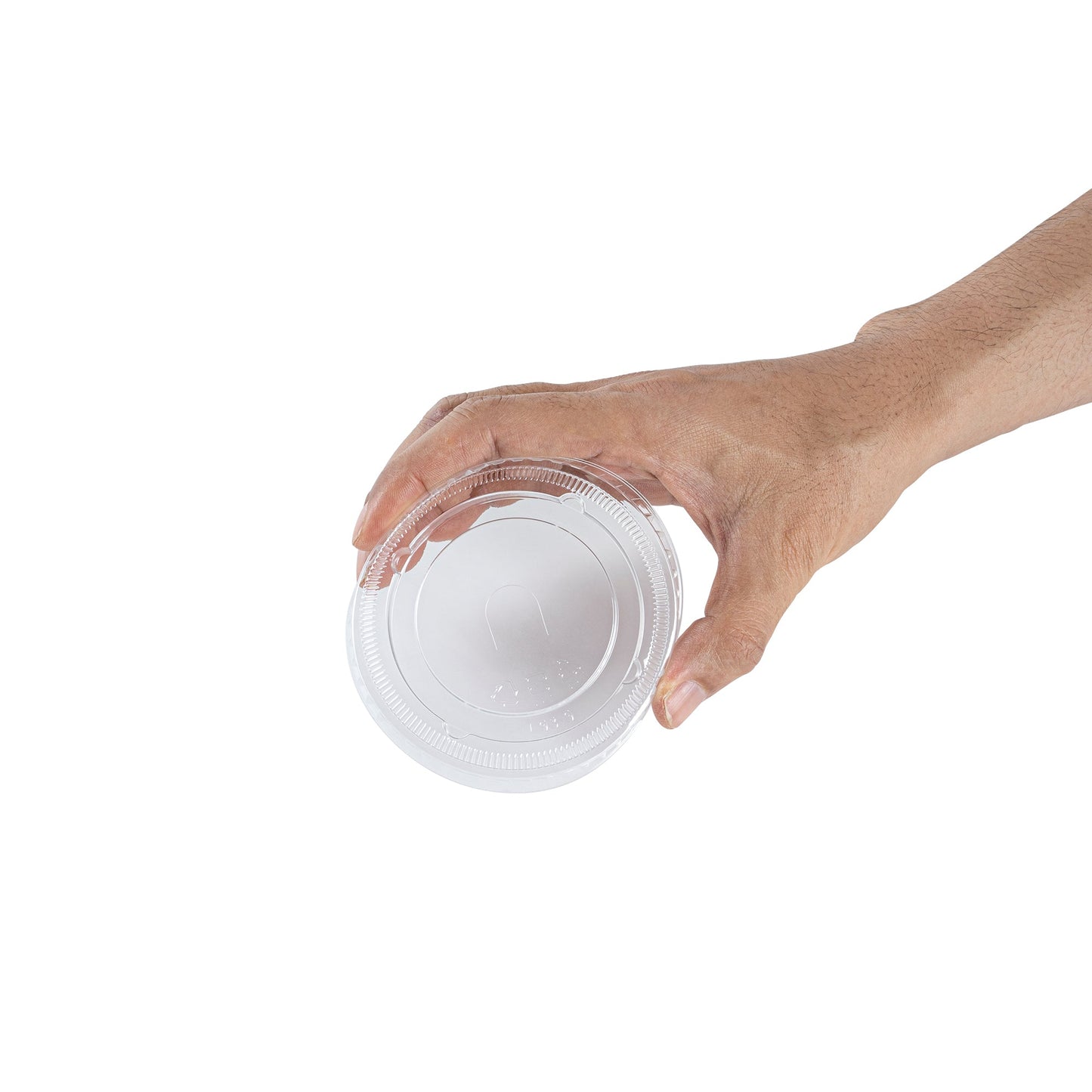 Visage Round Clear Plastic Flat Lid - Fits 9 / 12 / 16 oz - 100 count box