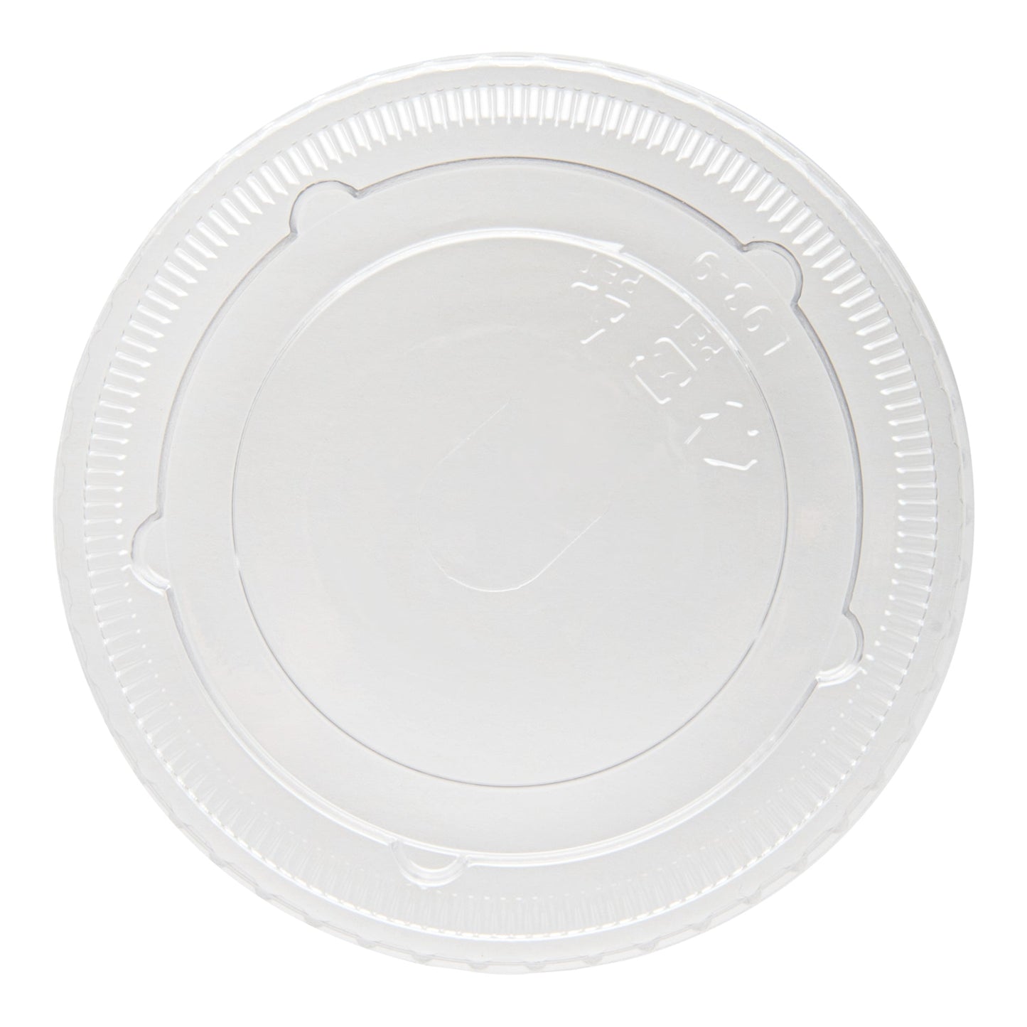 Visage Round Clear Plastic Flat Lid - Fits 9 / 12 / 16 oz - 100 count box