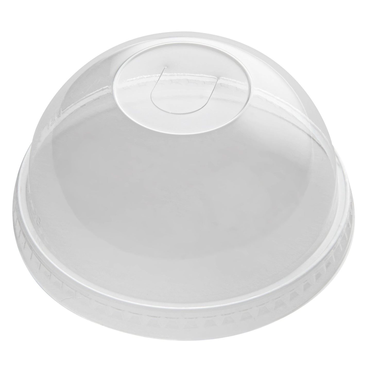 Visage Round Clear Plastic Dome Lid - Fits 9 / 12 / 16 oz - 100 count box