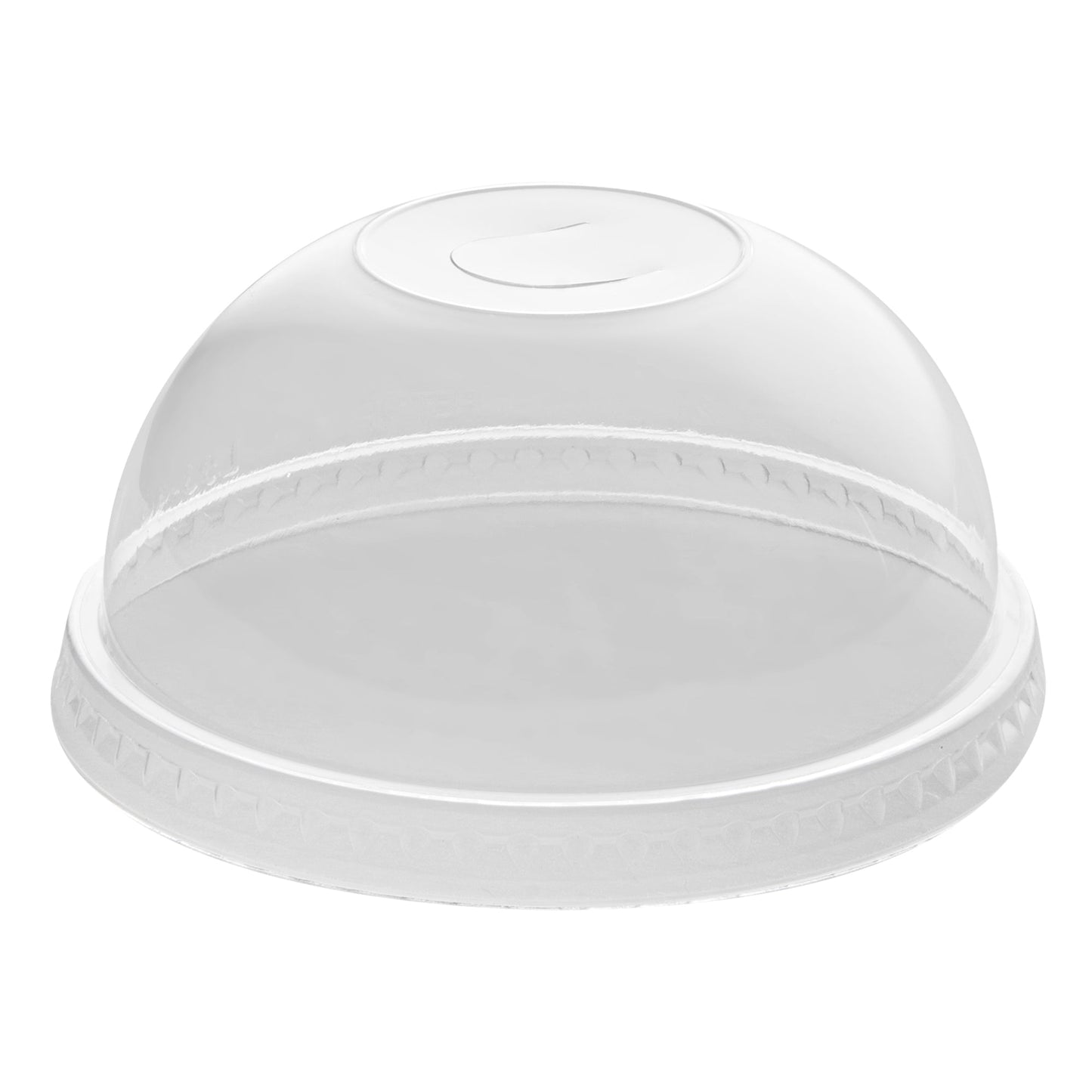 Visage Round Clear Plastic Dome Lid - Fits 9 / 12 / 16 oz - 100 count box