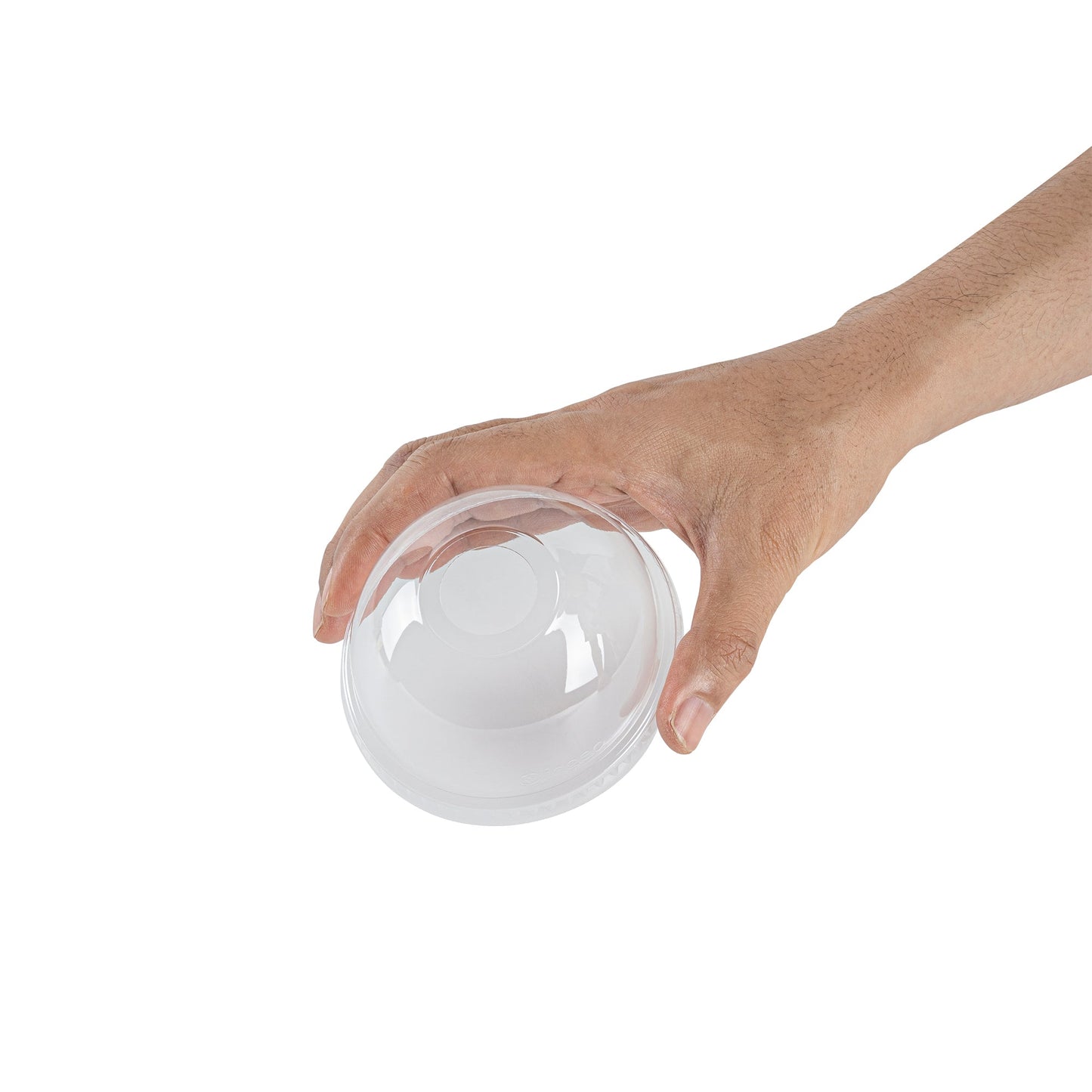 Visage Round Clear Plastic Dome Lid - Fits 9, 12 and 16 oz - 1000 count box