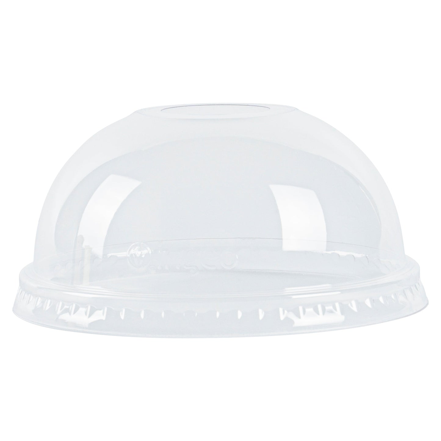 Visage Round Clear Plastic Dome Lid - Fits 9, 12 and 16 oz - 1000 count box