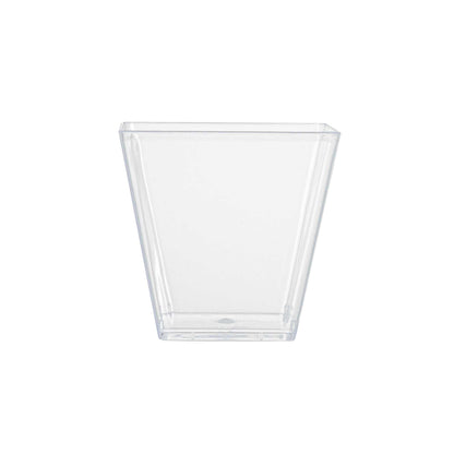 Mini Serve 5 oz Square Clear Plastic Medium Kova Cup - 2 1/2" x 2 1/2" x 2 1/2" - 100 count box