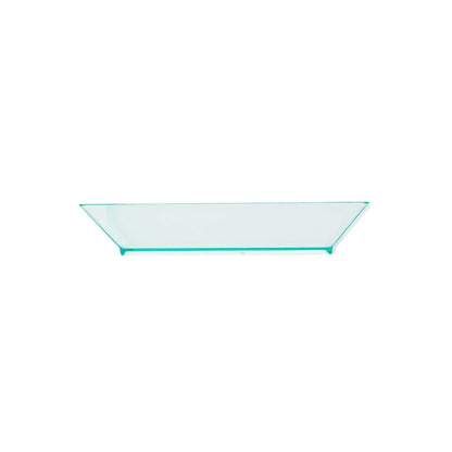 Mini Serve Square Seagreen Plastic Small Modern Plate - 4" x 4" x 1/2" - 100 count box