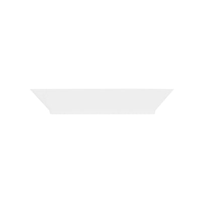 Mini Serve Square White Plastic Small Modern Plate - 4" x 4" x 1/2" - 100 count box